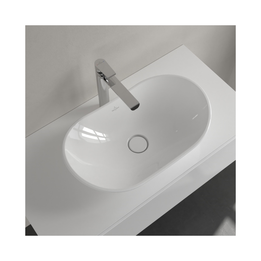 Villeroy & Boch 411060R1 - Lavabo para encimera MY NATURE 61 x 36 cm cerámica/blanco
