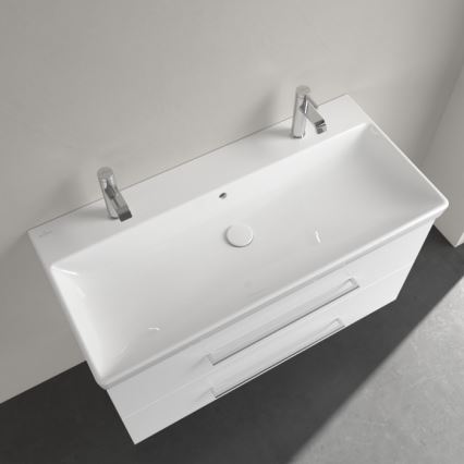 Villeroy & Boch 4156A401 - Lavabo suspendido AVENTO 100x47 cm cerámica/blanco