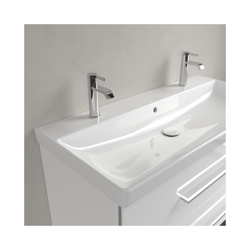 Villeroy & Boch 4156A401 - Lavabo suspendido AVENTO 100x47 cm cerámica/blanco