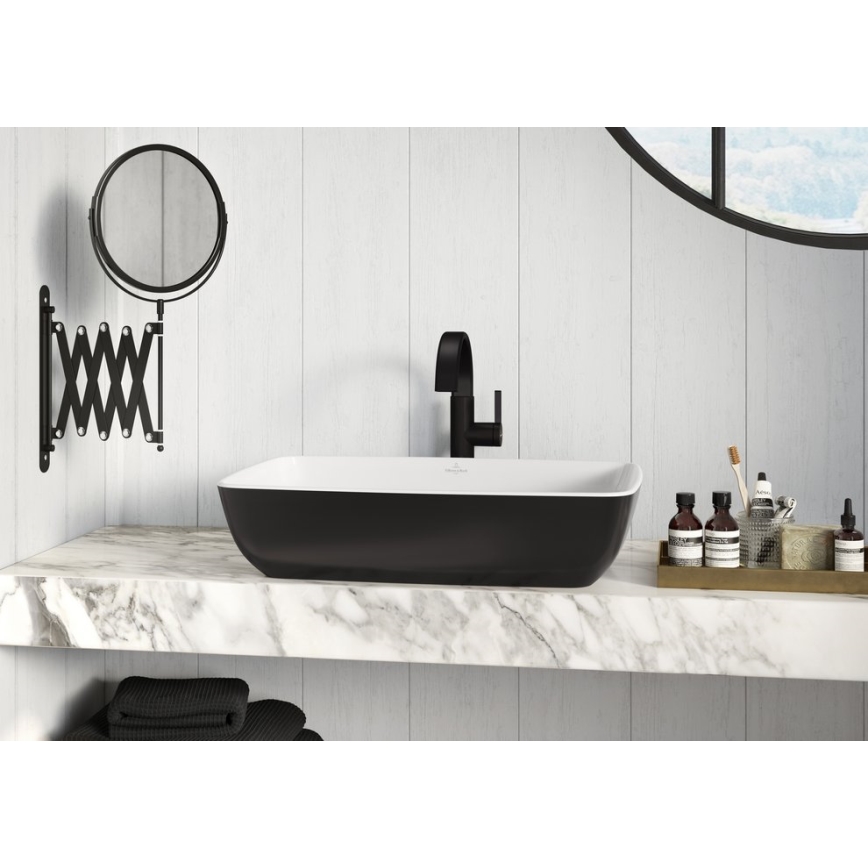 Villeroy & Boch 417258BCT8 - Lavabo para encimera ARTIS 58x38,5 cm cerámica/negro