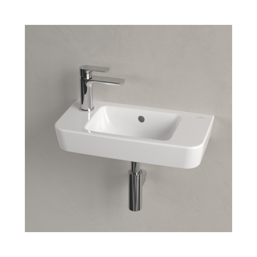 Villeroy & Boch 4342L501 - Lavabo suspendido O.NOVO 50x25 cm cerámica/blanco