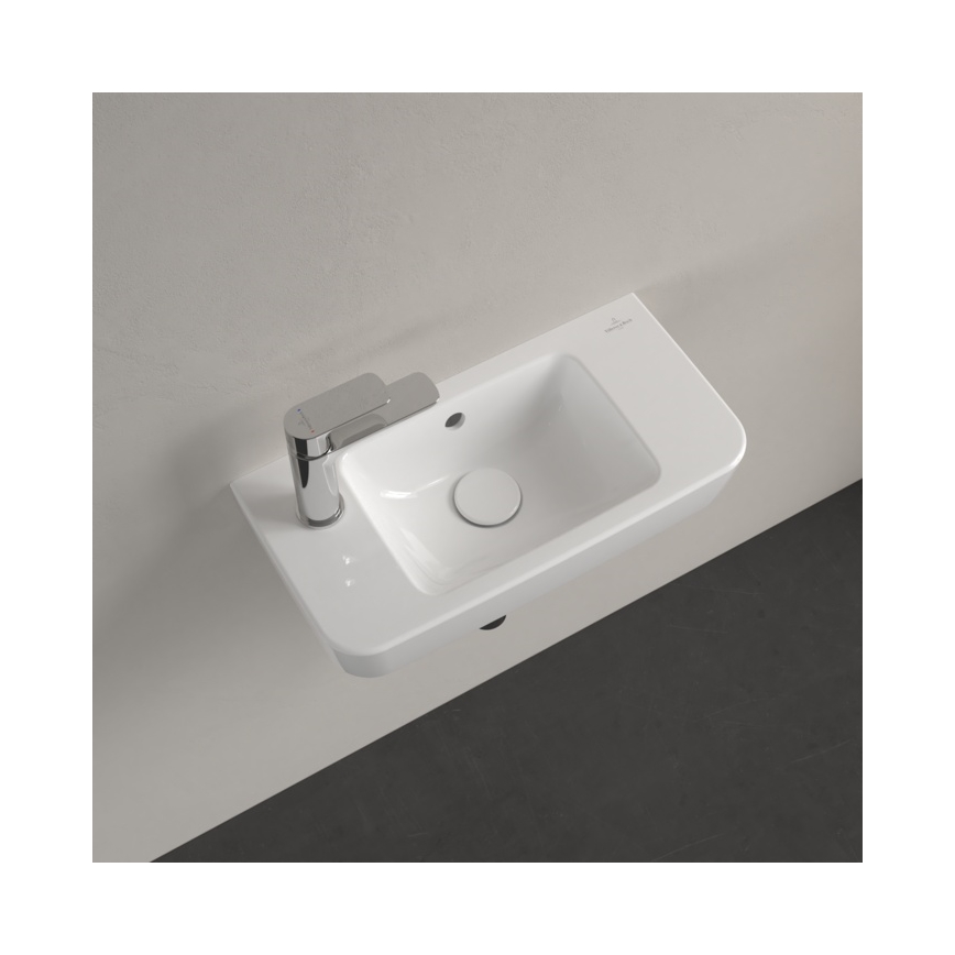 Villeroy & Boch 4342L501 - Lavabo suspendido O.NOVO 50x25 cm cerámica/blanco