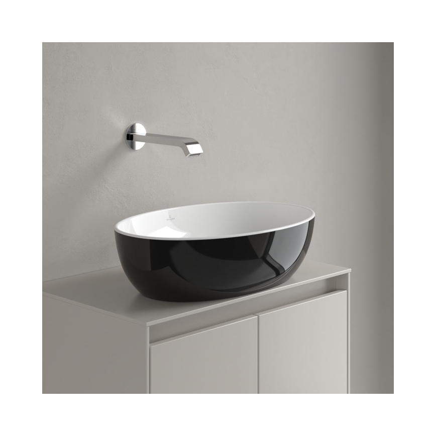 Villeroy & Boch 438848BCT8 - Lavabo empotrado ARTIS 48x32,5 cm cerámica/negro
