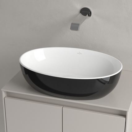 Villeroy & Boch 438848BCT8 - Lavabo empotrado ARTIS 48x32,5 cm cerámica/negro