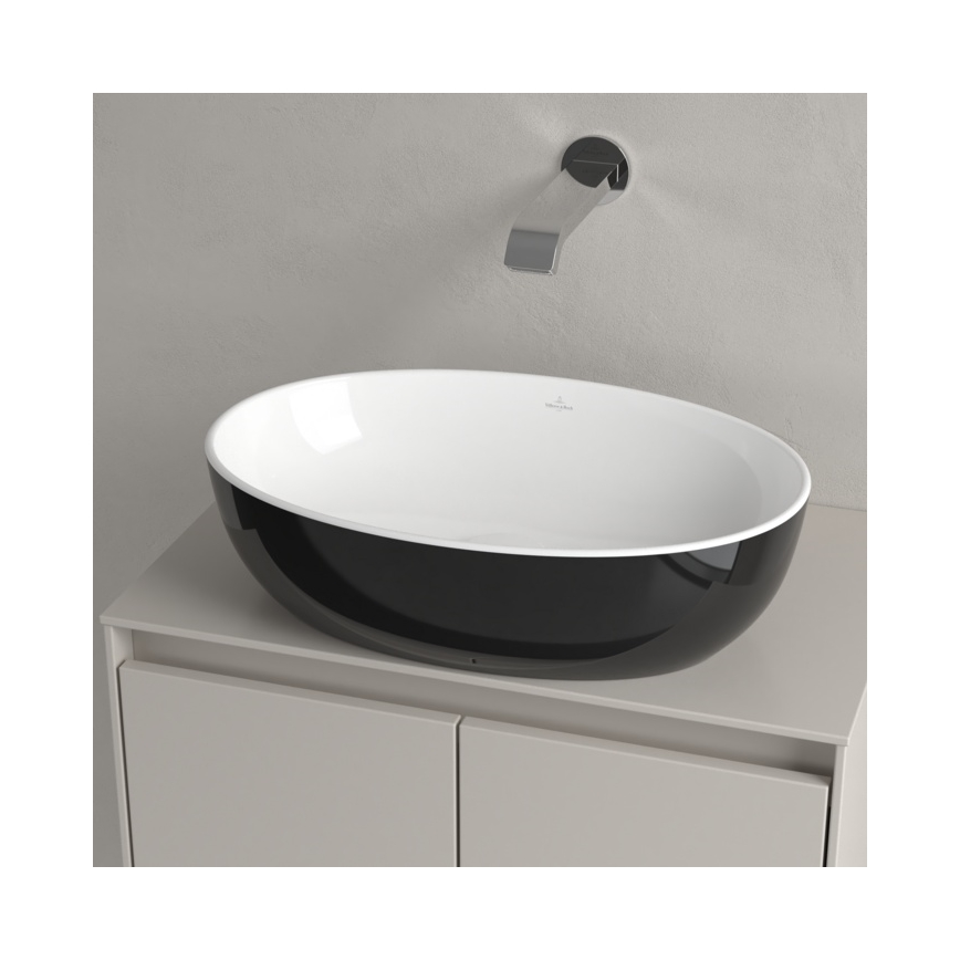 Villeroy & Boch 438848BCT8 - Lavabo empotrado ARTIS 48x32,5 cm cerámica/negro