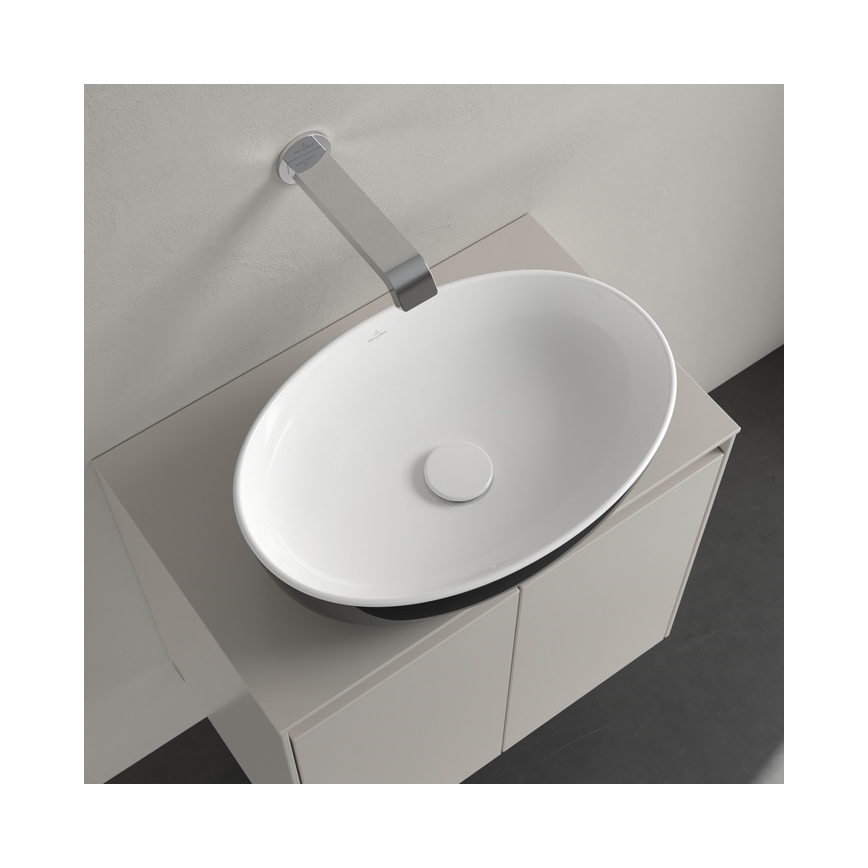 Villeroy & Boch 438848BCT8 - Lavabo empotrado ARTIS 48x32,5 cm cerámica/negro