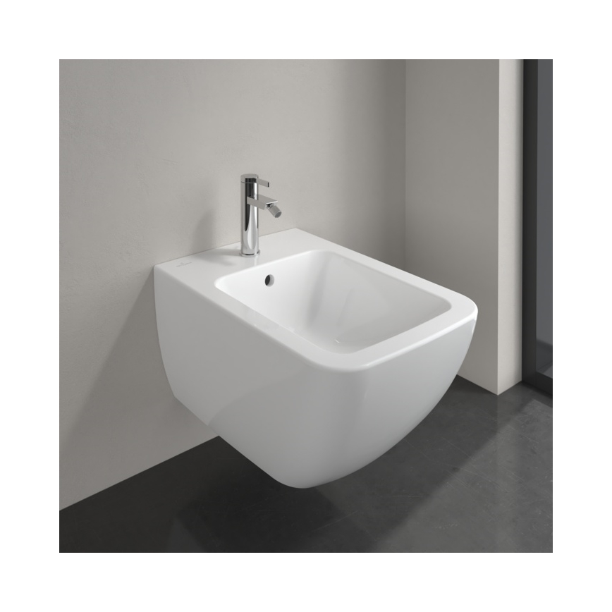 Villeroy & Boch 441100R1 - Bidé mural VENTICELLO cerámica/blanco