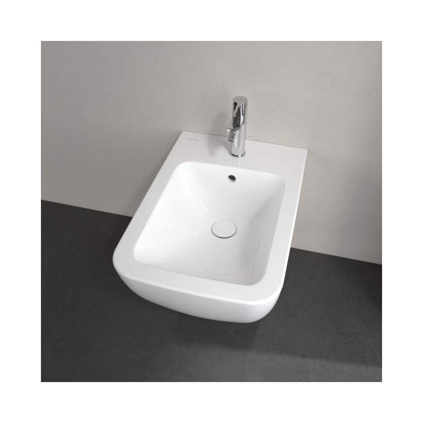 Villeroy & Boch 441100R1 - Bidé mural VENTICELLO cerámica/blanco
