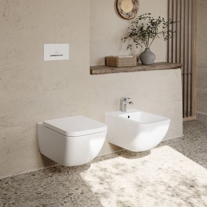 Villeroy & Boch 441100R1 - Bidé mural VENTICELLO cerámica/blanco