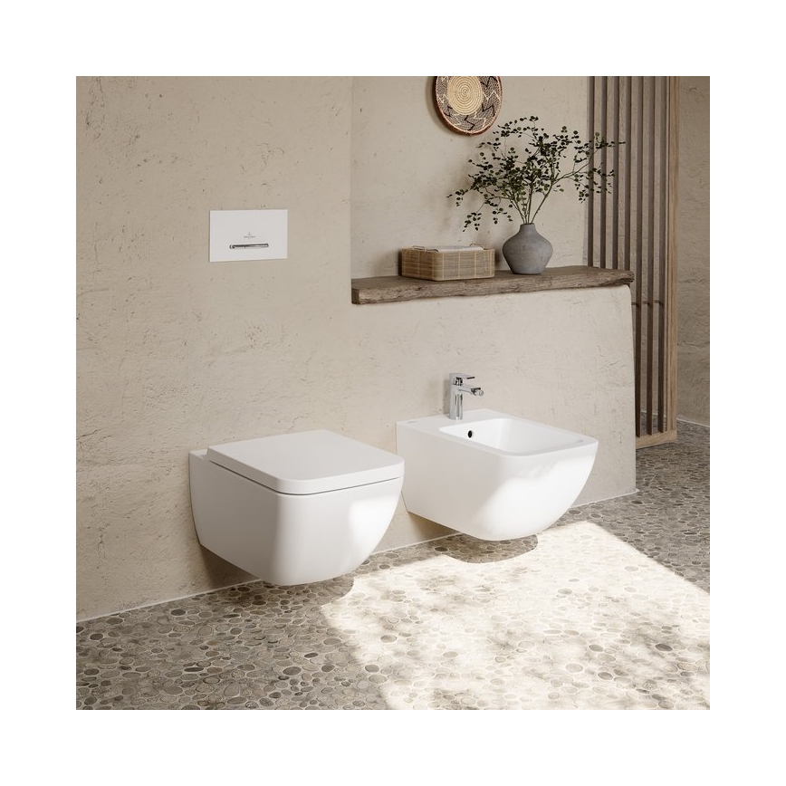 Villeroy & Boch 441100R1 - Bidé mural VENTICELLO cerámica/blanco