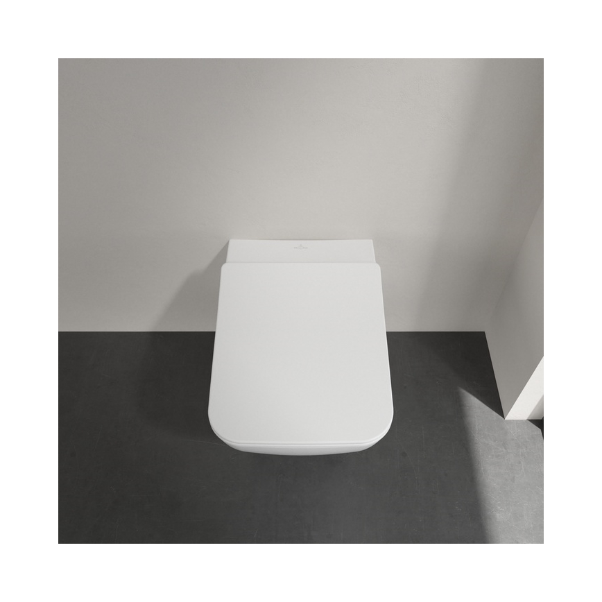 Villeroy & Boch 4611RL01 - Inodoro suspendido con asiento SoftClose VENTICELLO, cerámica/blanco