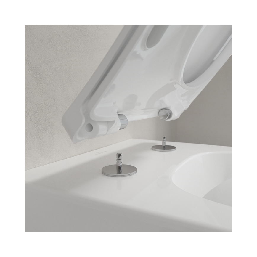 Villeroy & Boch 4611RL01 - Inodoro suspendido con asiento SoftClose VENTICELLO, cerámica/blanco
