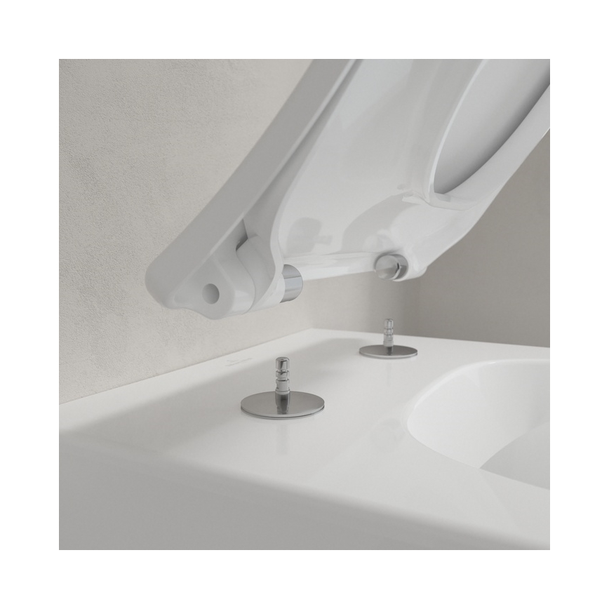 Villeroy & Boch 4611RS01 - Inodoro suspendido con asiento SoftClose VENTICELLO cerámica/blanco