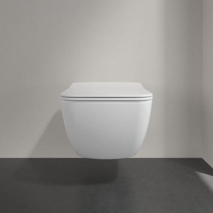 Villeroy & Boch 4611RSR1 - Inodoro suspendido con asiento SoftClose VENTICELLO cerámica/blanco