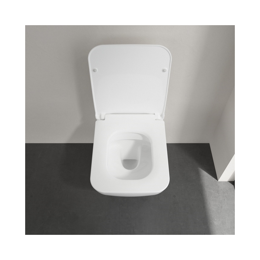 Villeroy & Boch 4611RSR1 - Inodoro suspendido con asiento SoftClose VENTICELLO cerámica/blanco