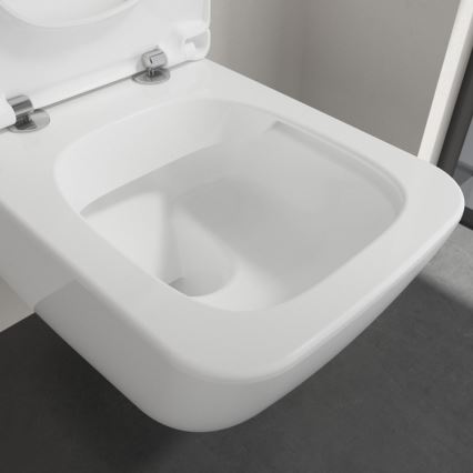 Villeroy & Boch 4611RSR1 - Inodoro suspendido con asiento SoftClose VENTICELLO cerámica/blanco