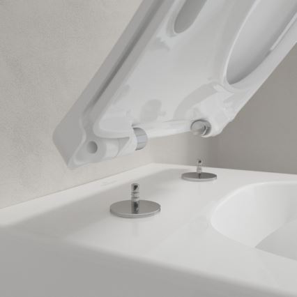 Villeroy & Boch 4611RSR1 - Inodoro suspendido con asiento SoftClose VENTICELLO cerámica/blanco