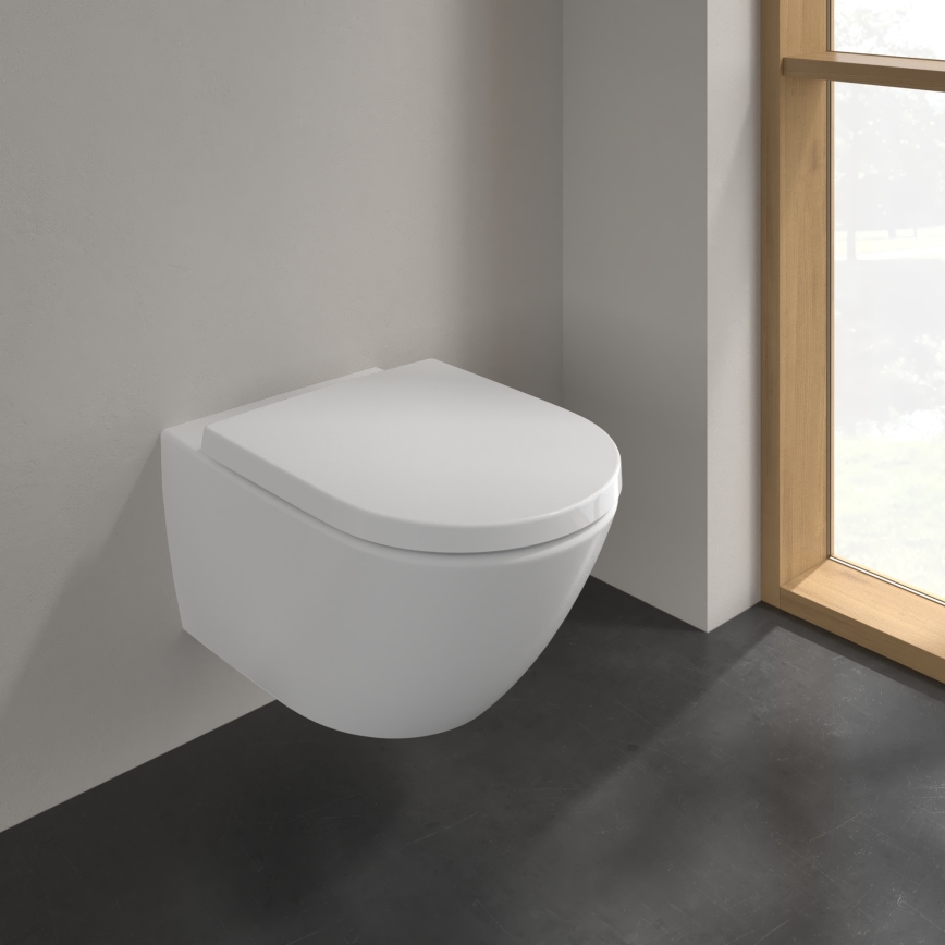 Villeroy & Boch 4670T0RW - Inodoro suspendido SUBWAY 3.0 cerámica/blanco