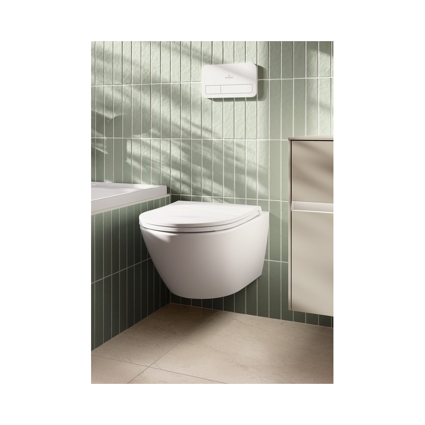 Villeroy & Boch 4670T0T2 - Inodoro suspendido SUBWAY 3.0 cerámica/blanco