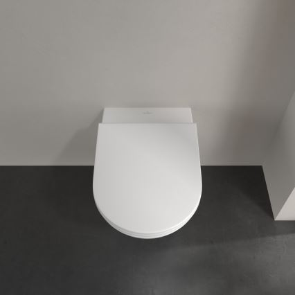 Villeroy & Boch 4670T901 - Inodoro suspendido SUBWAY 3.0 con asiento SoftClose, cerámica/blanco