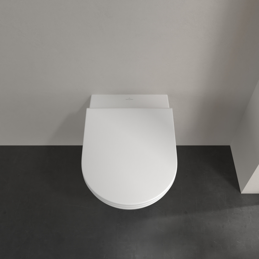 Villeroy & Boch 4670T901 - Inodoro suspendido SUBWAY 3.0 con asiento SoftClose, cerámica/blanco