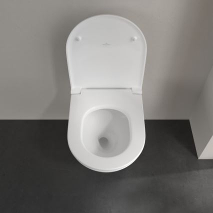 Villeroy & Boch 4670T901 - Inodoro suspendido SUBWAY 3.0 con asiento SoftClose, cerámica/blanco