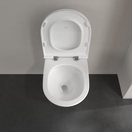 Villeroy & Boch 4670T9R1 - Inodoro suspendido con asiento SoftClose SUBWAY 3.0 cerámica/blanco