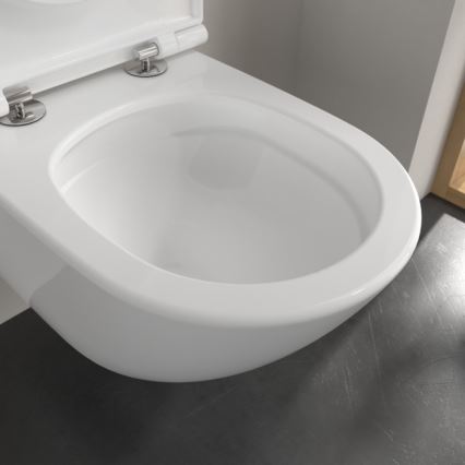 Villeroy & Boch 4670T9R1 - Inodoro suspendido con asiento SoftClose SUBWAY 3.0 cerámica/blanco