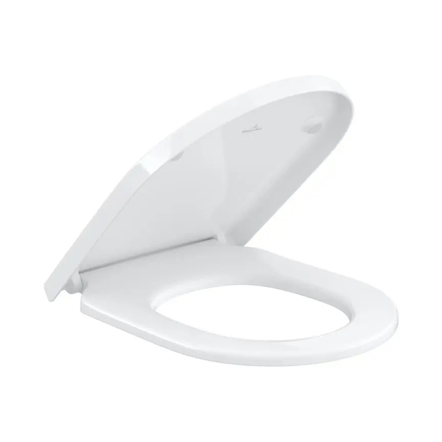 Villeroy & Boch 4670TSR1 - Inodoro suspendido SUBWAY 3.0 con asiento SoftClose, cerámica/blanco