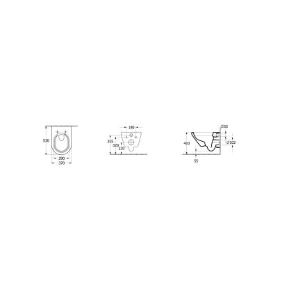 Villeroy & Boch 4694C001 - Inodoro suspendido ARCHITECTURA cerámica/blanco