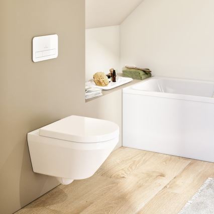 Villeroy & Boch 4694CLR1 - Inodoro suspendido con asiento SoftClose ARCHITECTURA cerámica/blanco