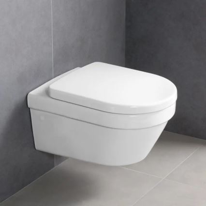 Villeroy & Boch 4694HRR1 - Inodoro suspendido con asiento SoftClose ARCHITECTURA cerámica/blanco