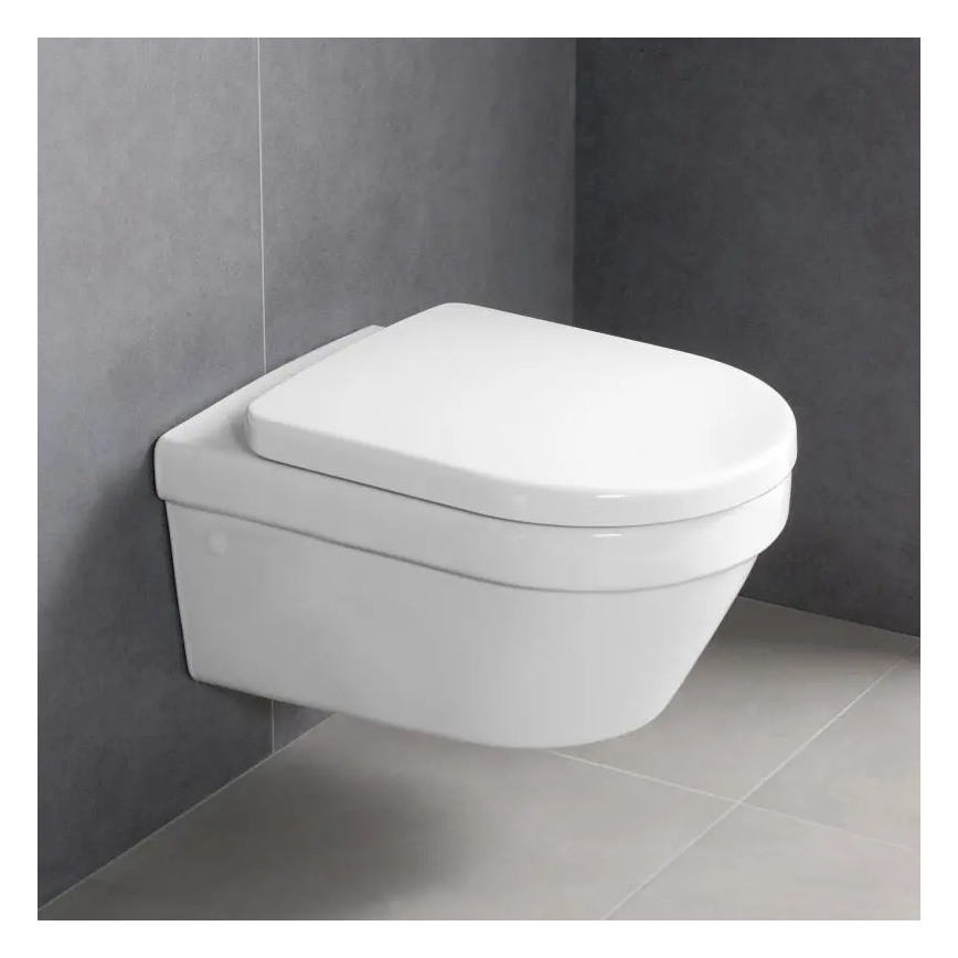 Villeroy & Boch 4694HRR1 - Inodoro suspendido con asiento SoftClose ARCHITECTURA cerámica/blanco