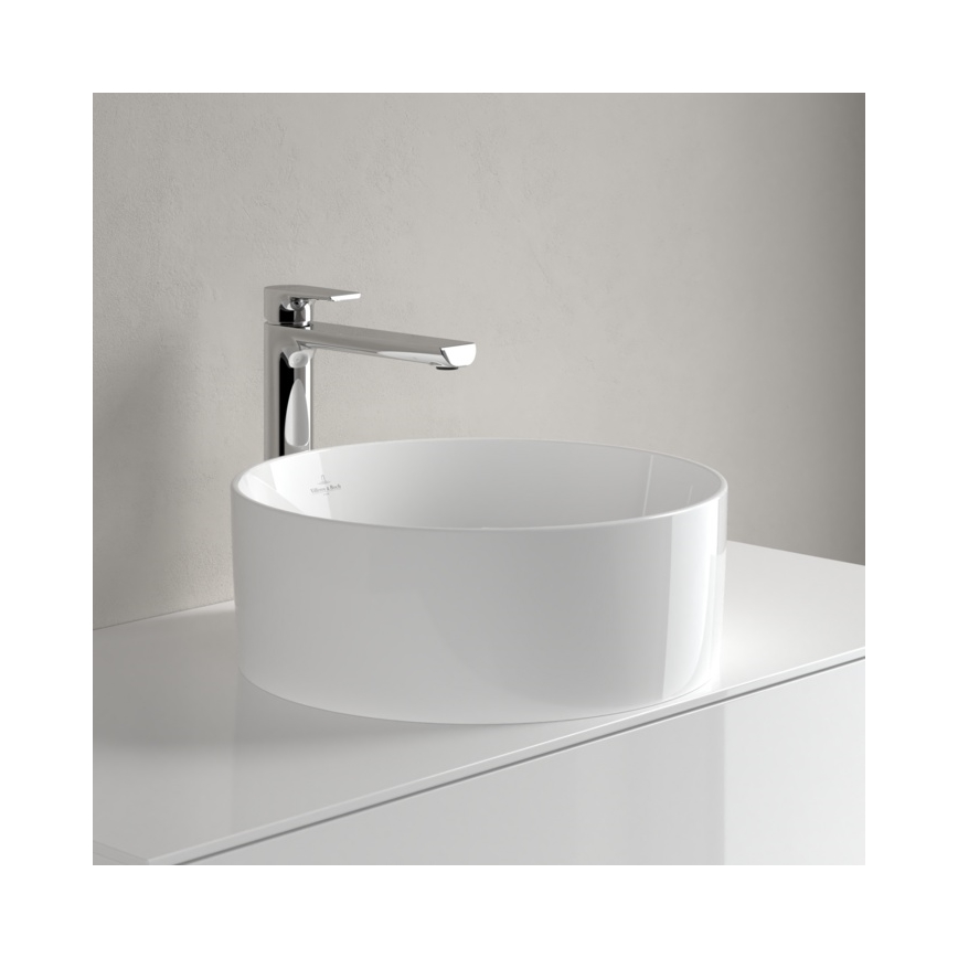 Villeroy & Boch 4A184001 - Lavabo sobre encimera COLLARO Ø 40 cm cerámica/blanco