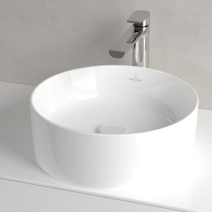Villeroy & Boch 4A184001 - Lavabo sobre encimera COLLARO Ø 40 cm cerámica/blanco