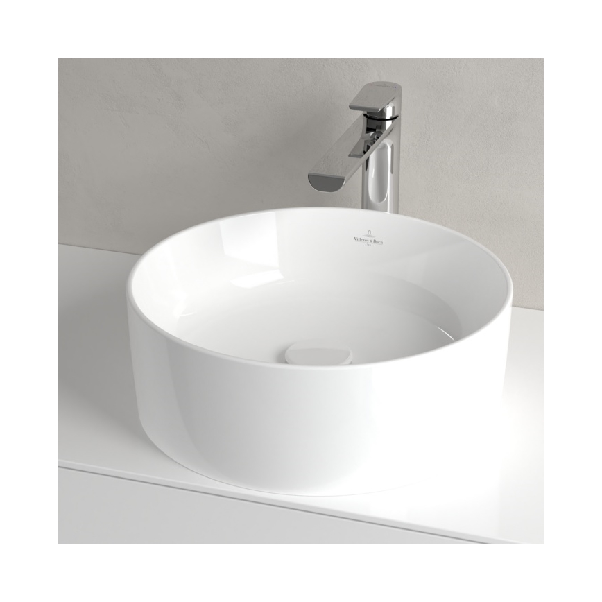 Villeroy & Boch 4A184001 - Lavabo sobre encimera COLLARO Ø 40 cm cerámica/blanco