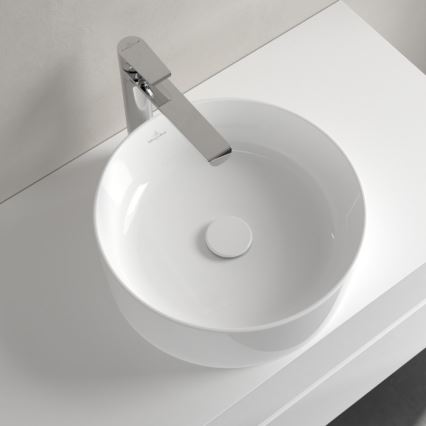 Villeroy & Boch 4A184001 - Lavabo sobre encimera COLLARO Ø 40 cm cerámica/blanco