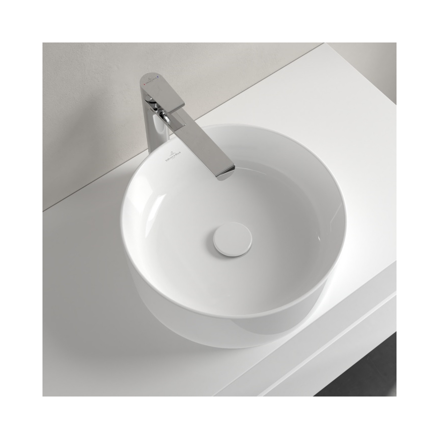 Villeroy & Boch 4A184001 - Lavabo sobre encimera COLLARO Ø 40 cm cerámica/blanco