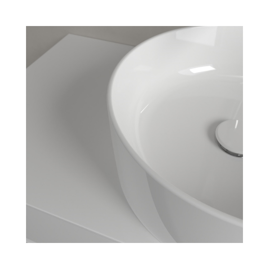 Villeroy & Boch 4A184001 - Lavabo sobre encimera COLLARO Ø 40 cm cerámica/blanco