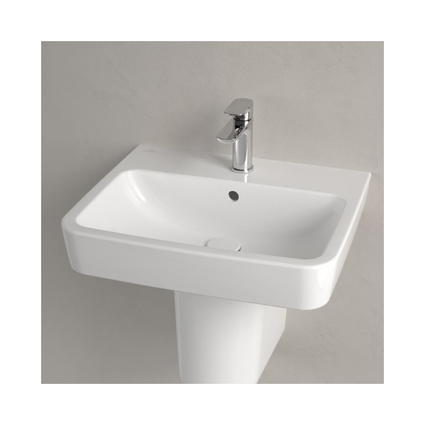 Villeroy & Boch 4A415501 - Lavabo mural O.NOVO 55 x 46 cm cerámica/blanco