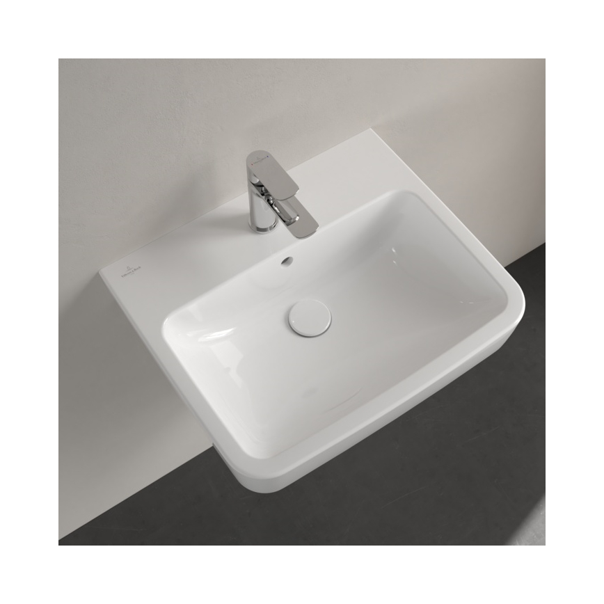 Villeroy & Boch 4A415501 - Lavabo mural O.NOVO 55 x 46 cm cerámica/blanco