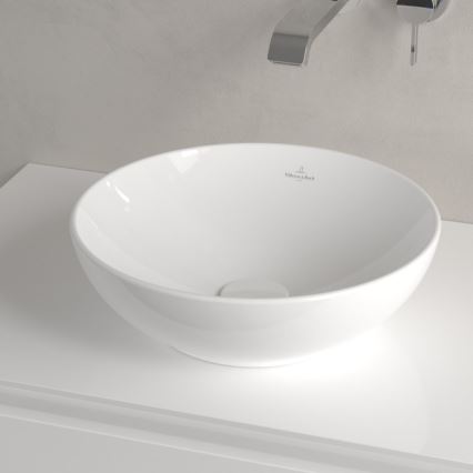 Villeroy & Boch 4A450001 - Lavabo sobre encimera LOOP&FRIENDS, Ø 38 cm, cerámica/blanco