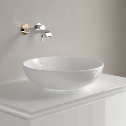 Villeroy & Boch 4A460001 - Lavabo de encimera LOOP&FRIENDS Ø 42 cm cerámica/blanco