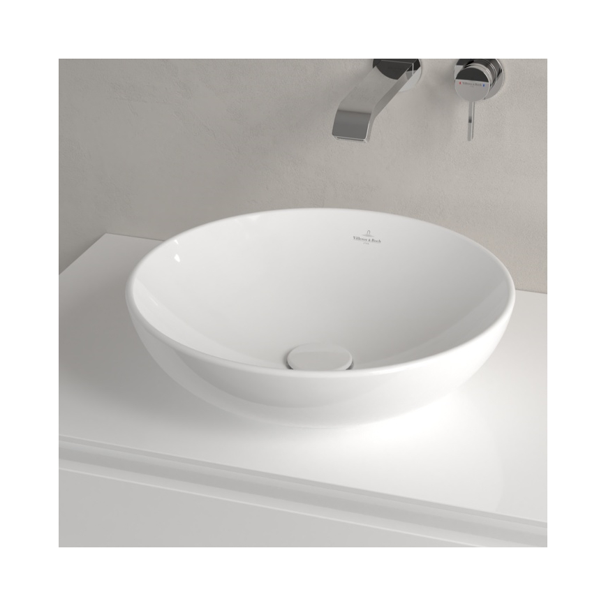 Villeroy & Boch 4A460001 - Lavabo de encimera LOOP&FRIENDS Ø 42 cm cerámica/blanco