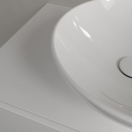 Villeroy & Boch 4A460001 - Lavabo de encimera LOOP&FRIENDS Ø 42 cm cerámica/blanco