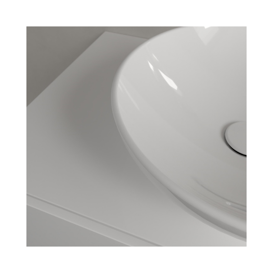 Villeroy & Boch 4A460001 - Lavabo de encimera LOOP&FRIENDS Ø 42 cm cerámica/blanco