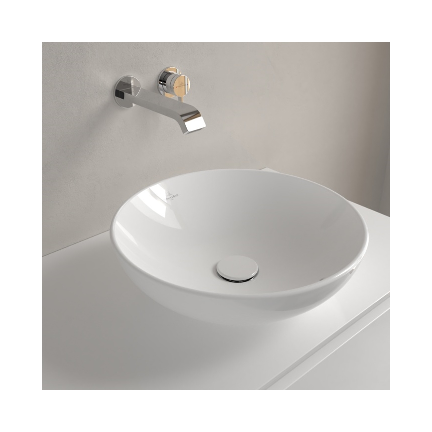 Villeroy & Boch 4A460001 - Lavabo de encimera LOOP&FRIENDS Ø 42 cm cerámica/blanco
