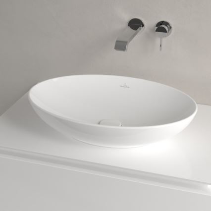 Villeroy & Boch 4A4700R1 - Lavabo sobre encimera LOOP&FRIENDS 56x38 cm cerámica/blanco