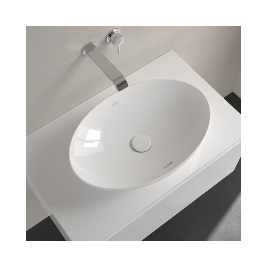 Villeroy & Boch 4A4700R1 - Lavabo sobre encimera LOOP&FRIENDS 56x38 cm cerámica/blanco