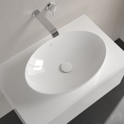 Villeroy & Boch 4A4701R1 - Lavabo para encimera LOOP&FRIENDS 56x38 cm cerámica/blanco